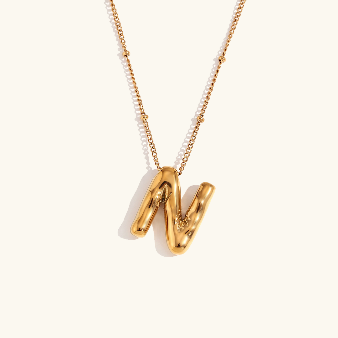 Balloon Gold Initial Necklace - Joie d’Or