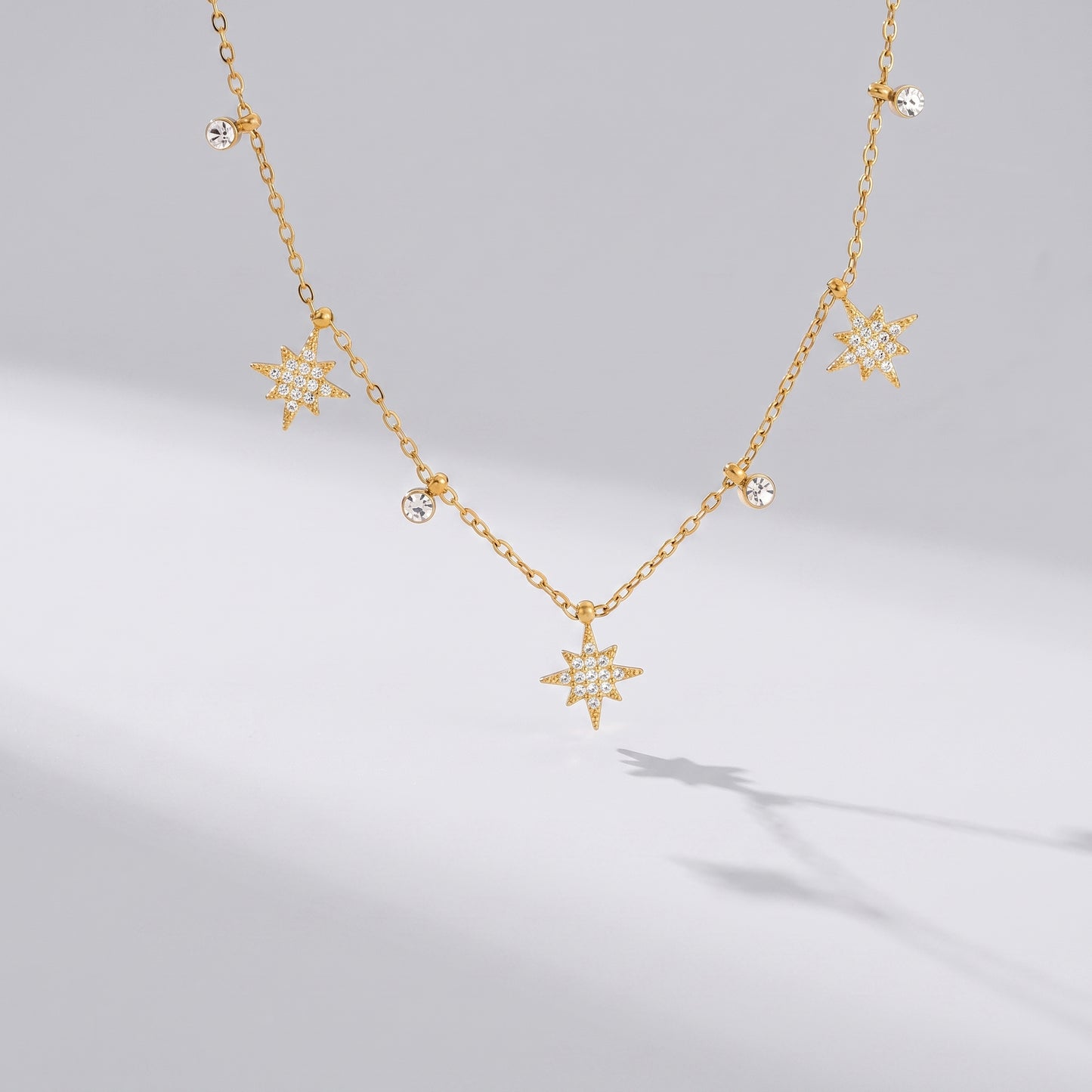 Colette Sparkling North Star Gold Chain Necklace - Joie d’Or