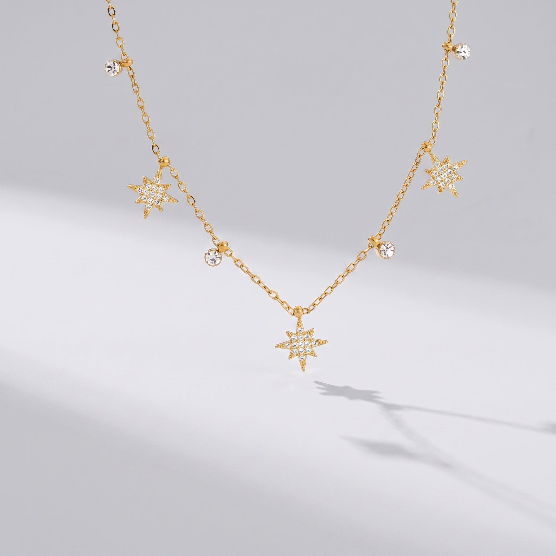 Colette Sparkling North Star Gold Chain Necklace - Joie d’Or