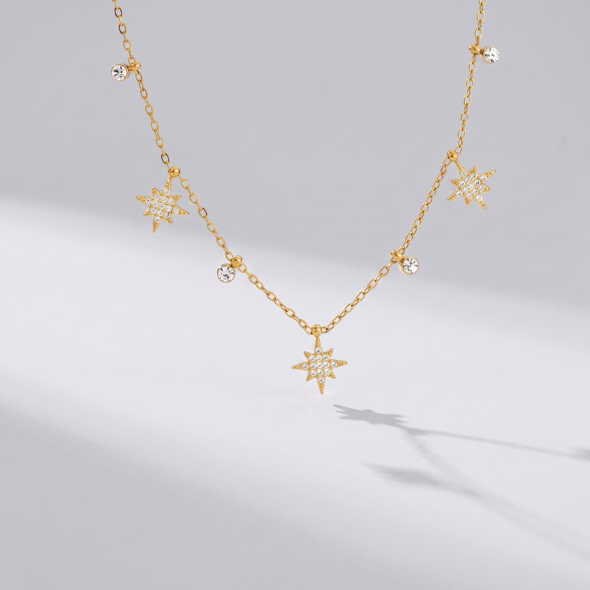 Colette Sparkling North Star Gold Chain Necklace - Joie d’Or