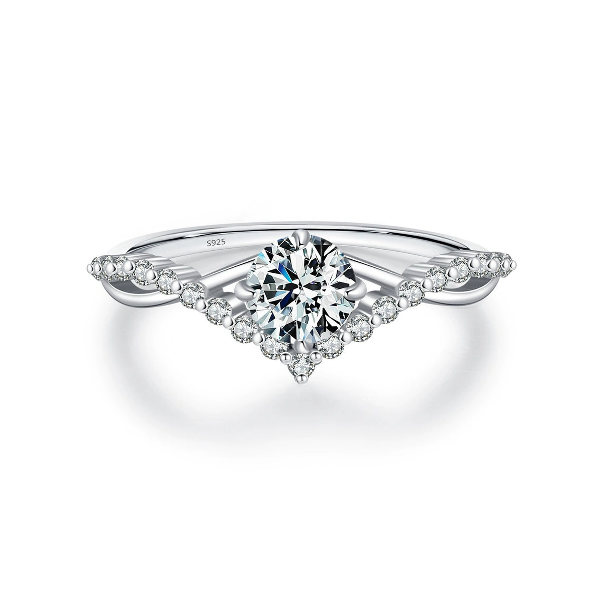Vivienne Crystal Silver Ring - Joie d’Or