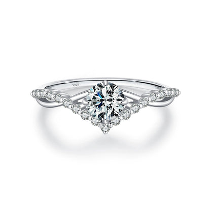 Vivienne Crystal Silver Ring