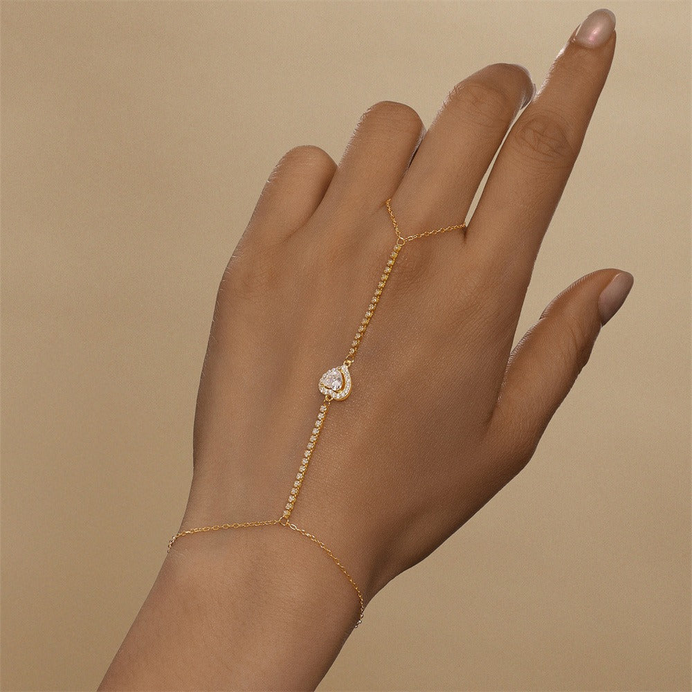 Amélie Crystal Chain Bracelet
