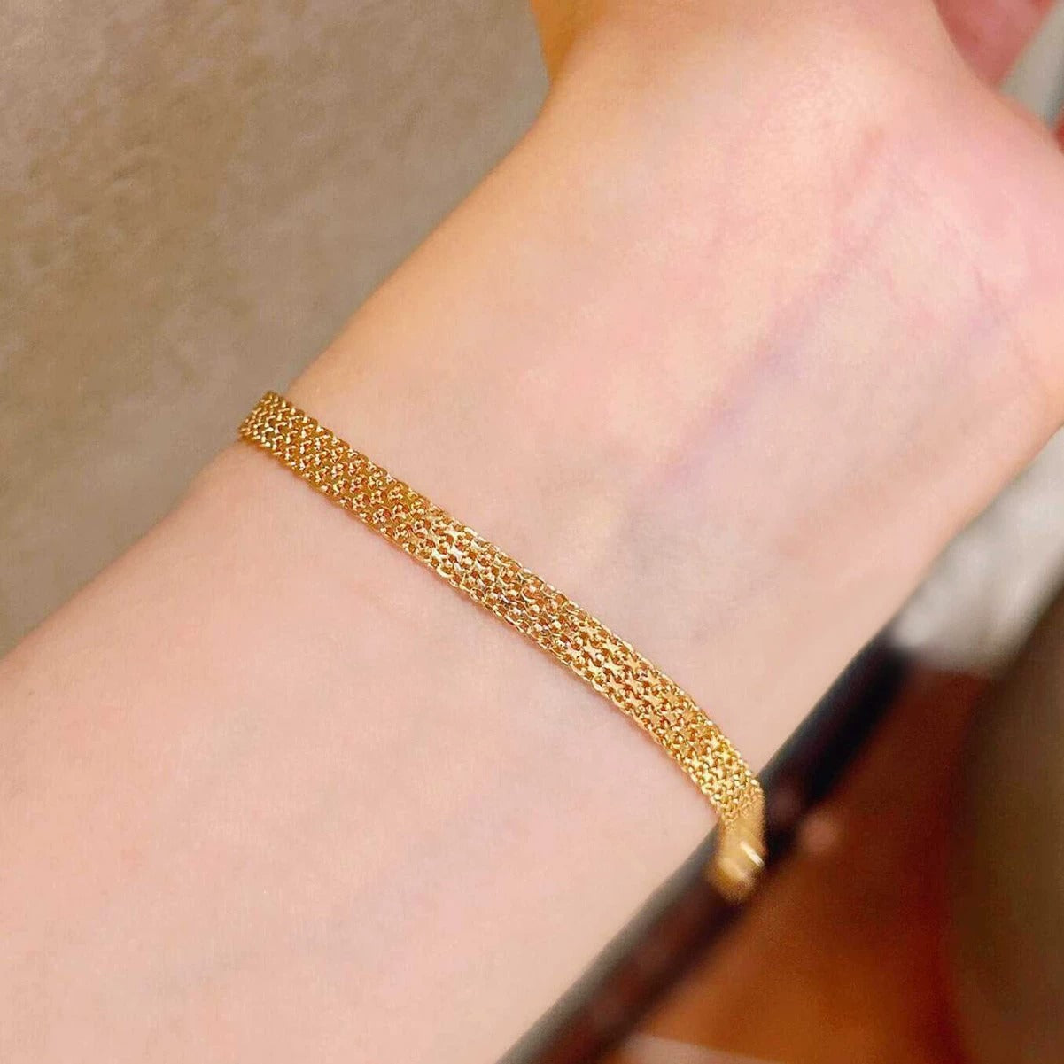 Clara Minimalist Mesh Bracelet