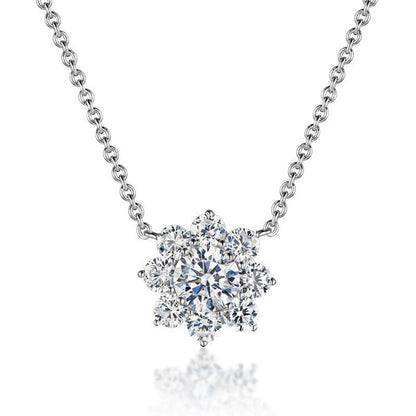 Andora Silver Crystal Necklace