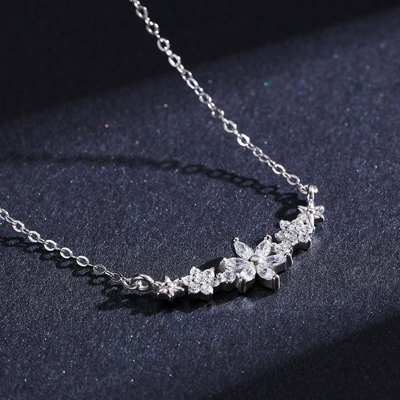 Camille Floral Sparkle Necklace