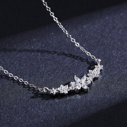 Camille Floral Sparkle Necklace