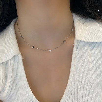 Mia Dainty Crystal Necklace