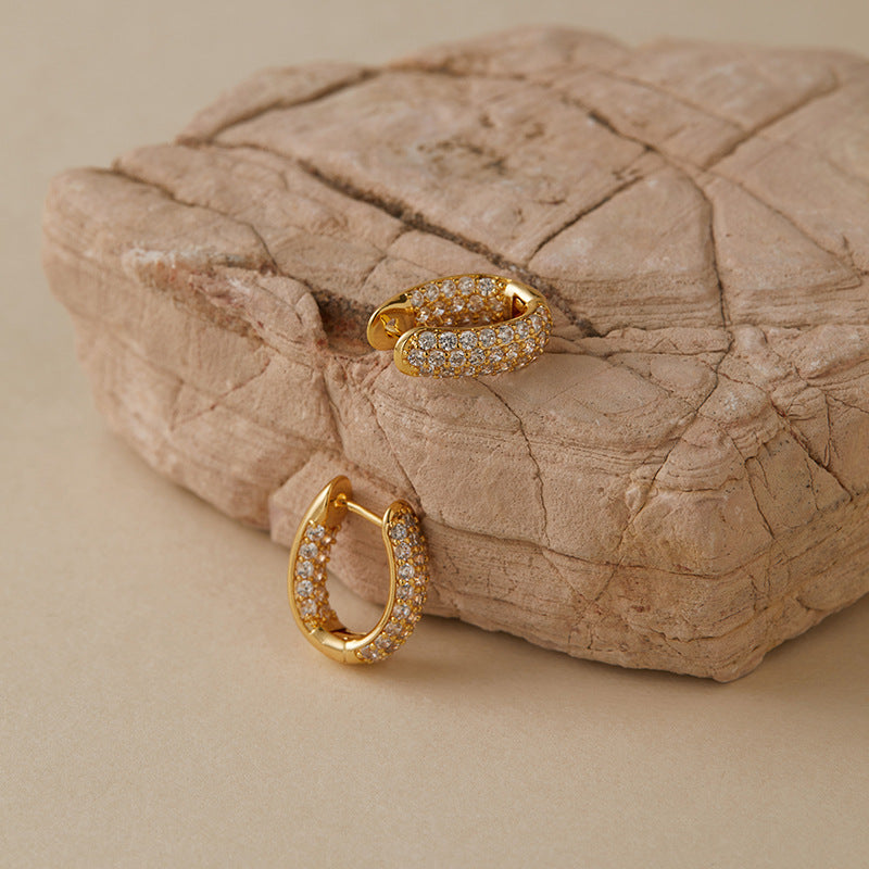 Lily Crystal Hoop Earrings