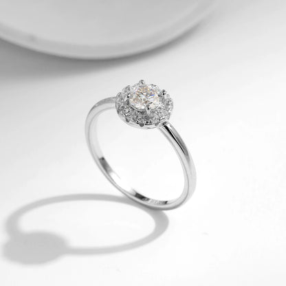 Ariana Crystal Silver Ring