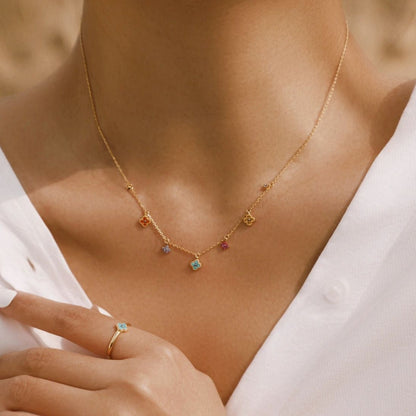 Aurélie Prism Charm Necklace