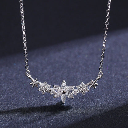 Camille Floral Sparkle Necklace