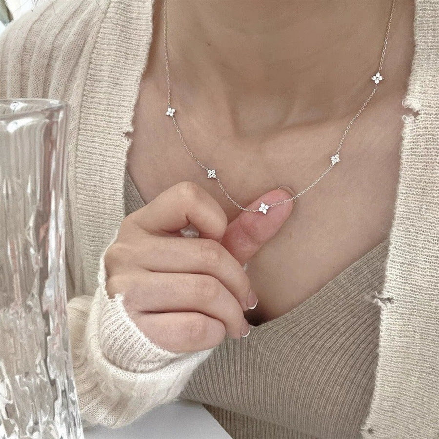 Mia Dainty Crystal Necklace