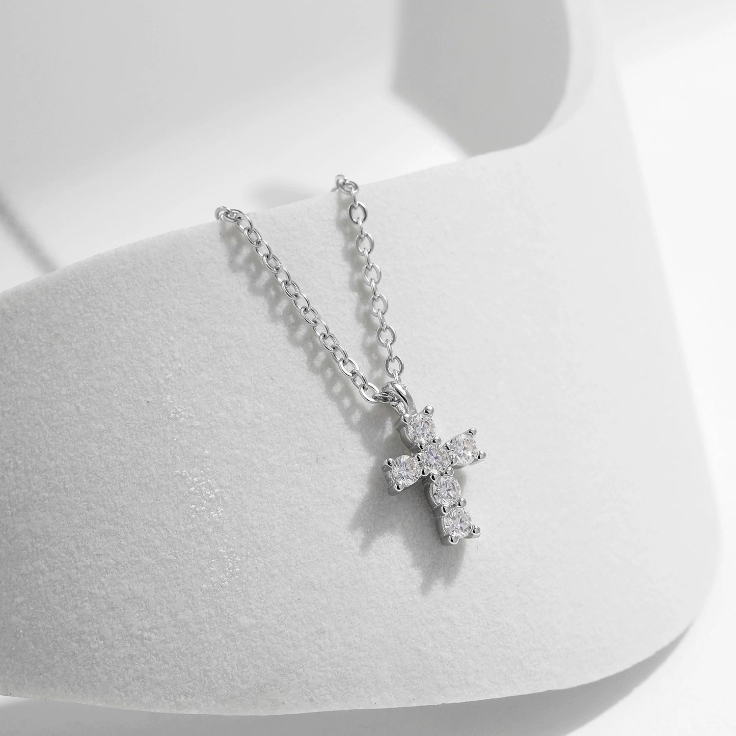 Chloé Crystal Cross Pendant