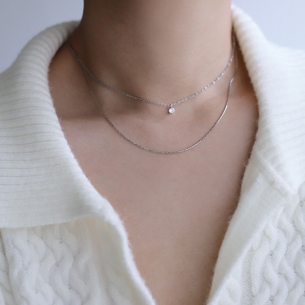 Lora Dainty Crystal Necklace - Joie d’Or
