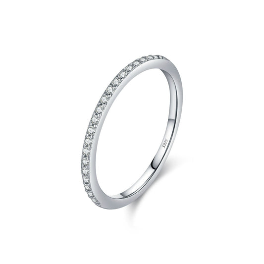 Ariana Pavé Silver Ring
