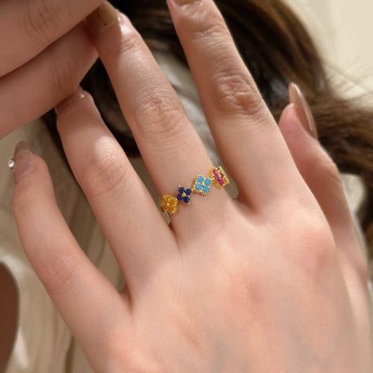 Aurélie Gold Cluster Ring