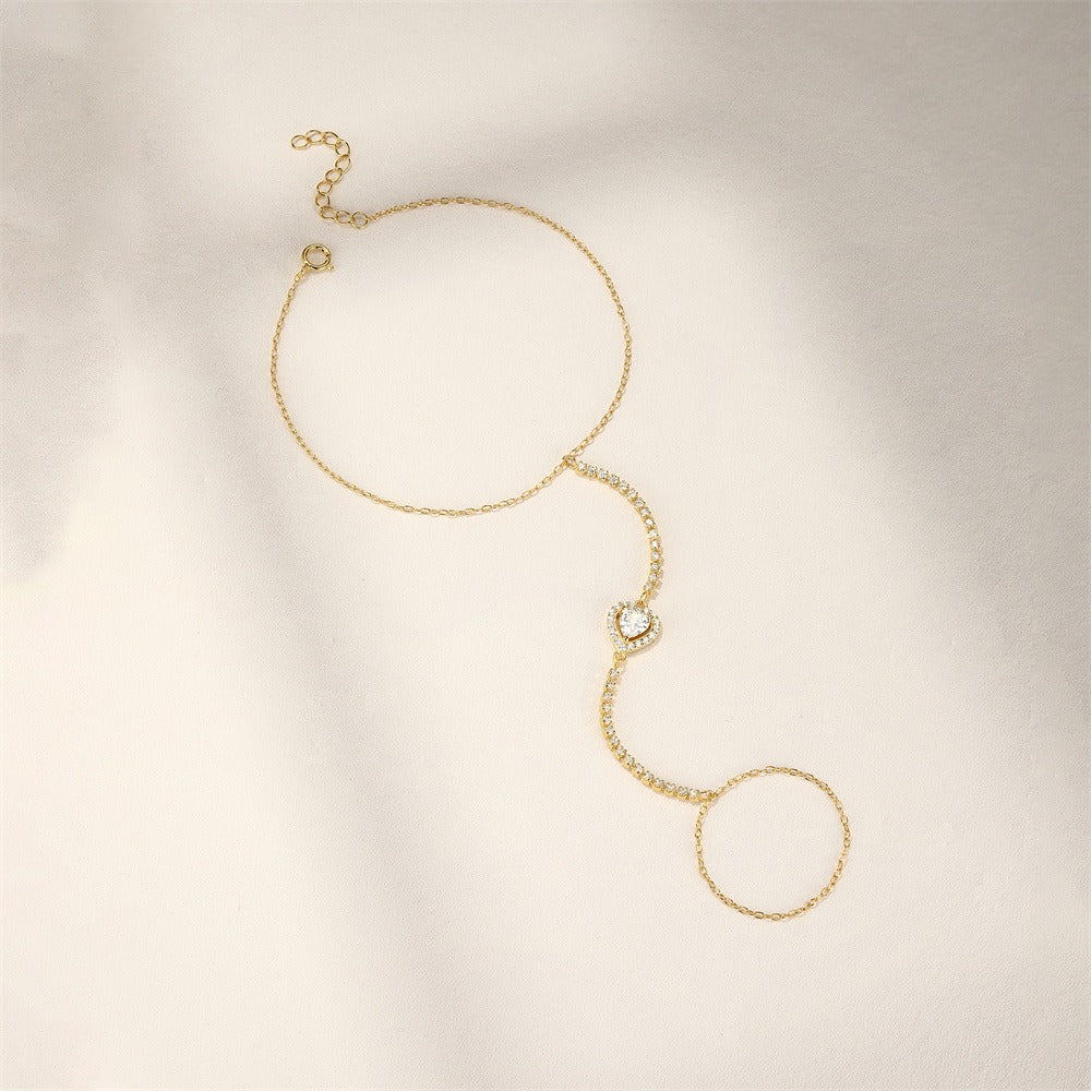 Amélie Crystal Chain Bracelet