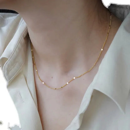 Aria Gold Dot Necklace