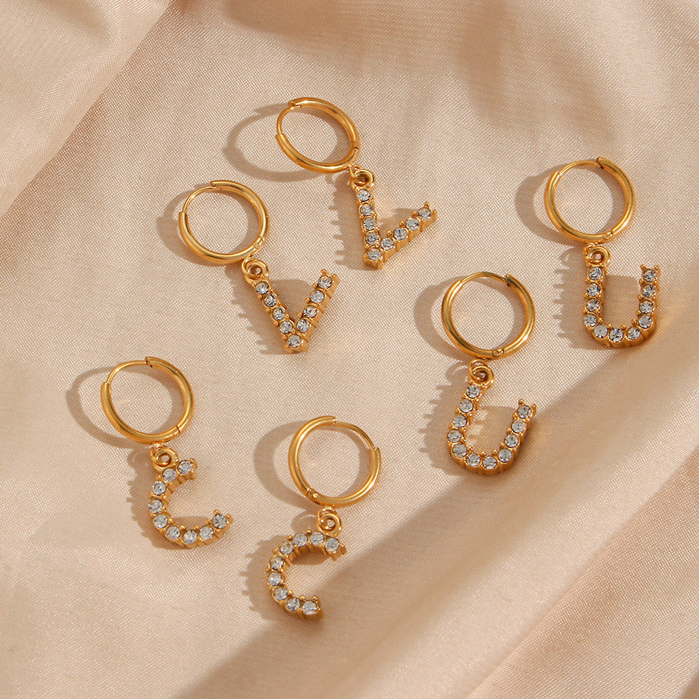 Wilhemina Initial Letter Earrings - Joie d’Or