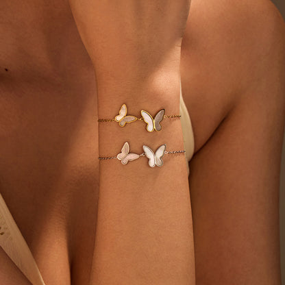 Blaire Butterfly Pearl Bracelet