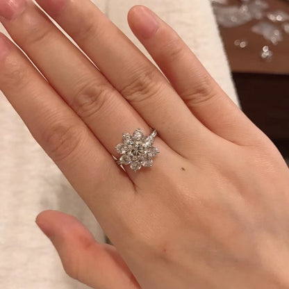 Andora Silver Crystal Ring