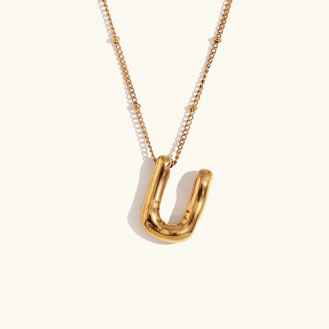 Balloon Gold Initial Necklace - Joie d’Or