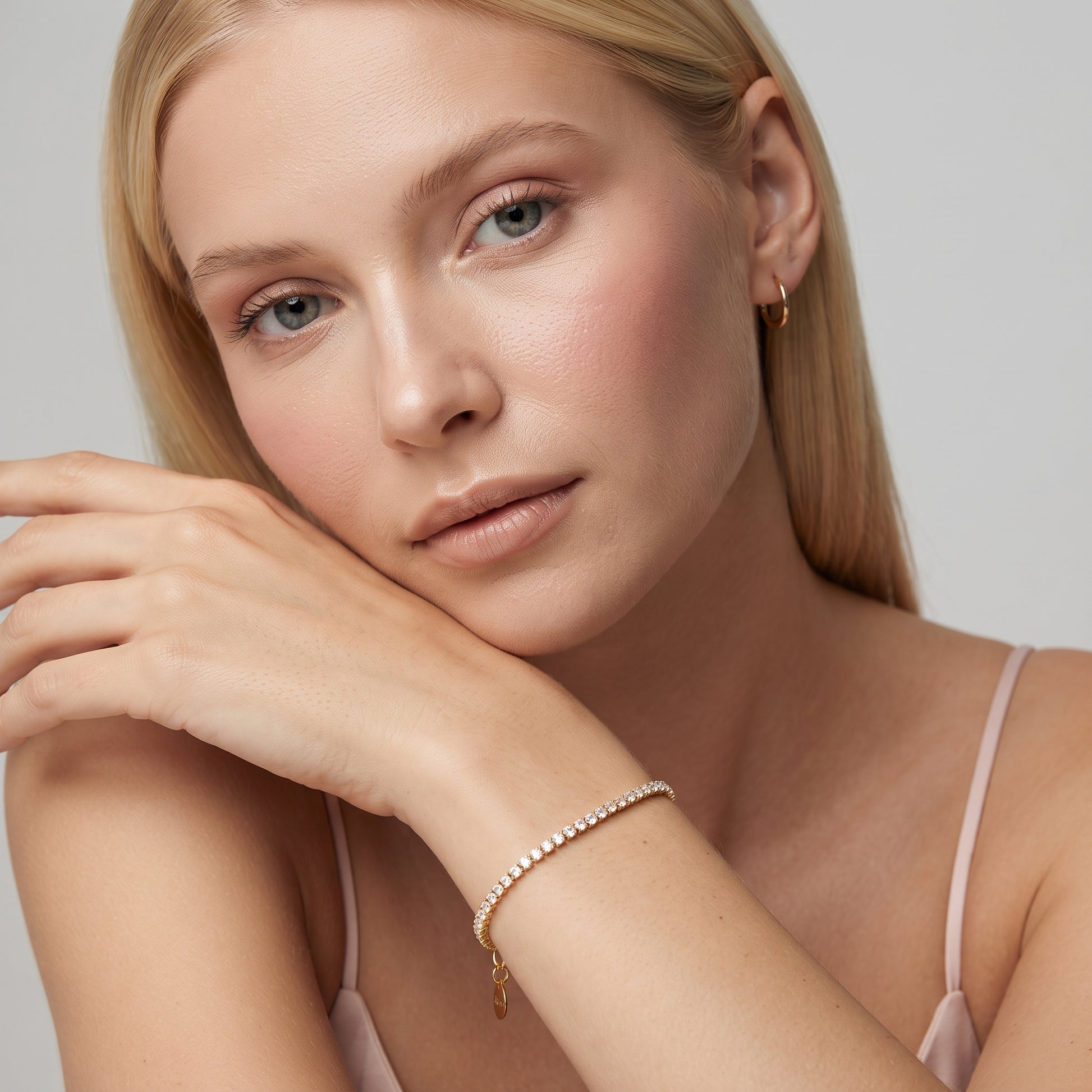 Ottavia Zirconia Gold Tennis Bracelet - Joie d’Or
