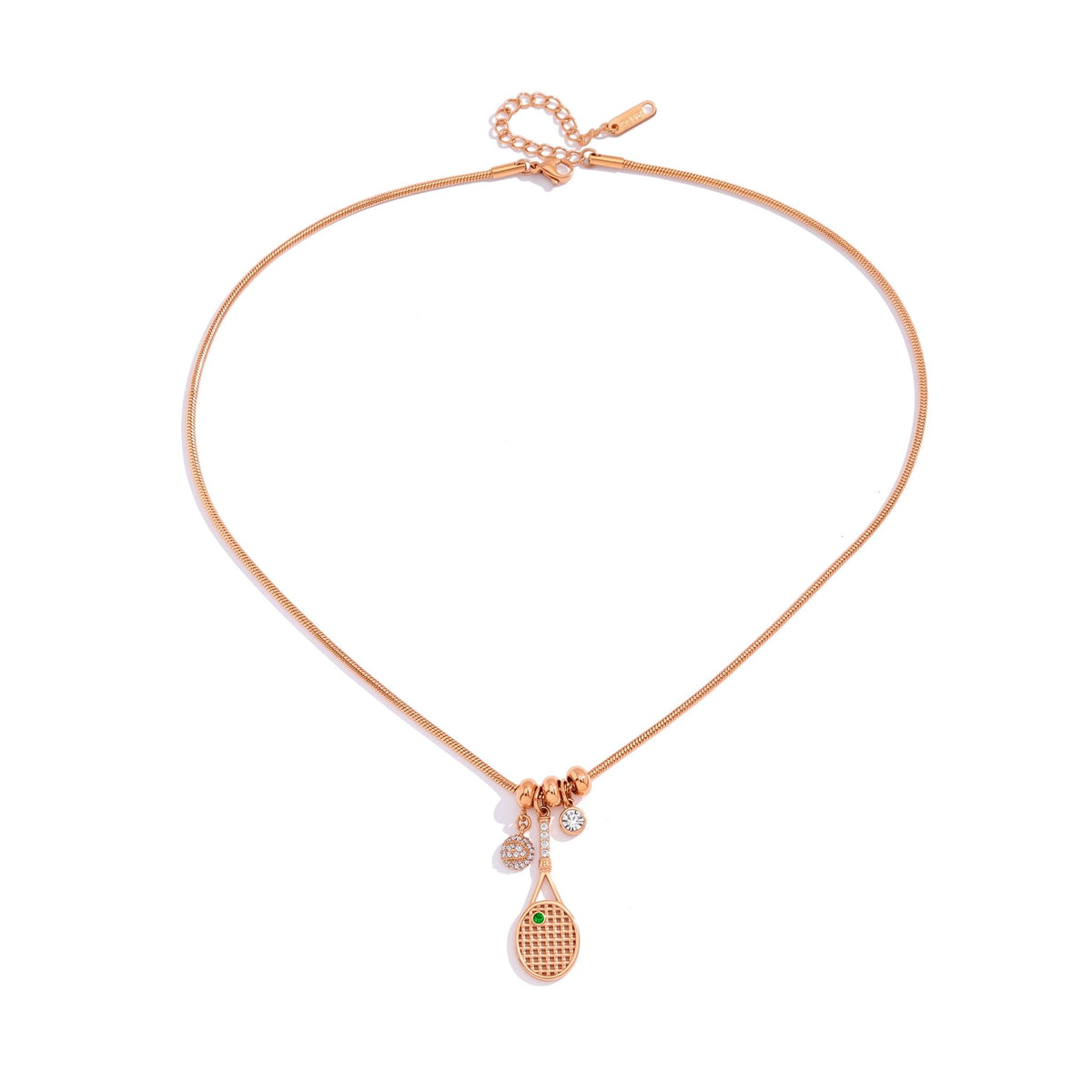 Colette Tennis Charms Gold Necklace - Joie d’Or