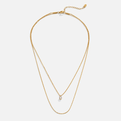 Diana Crystal Layered Necklace