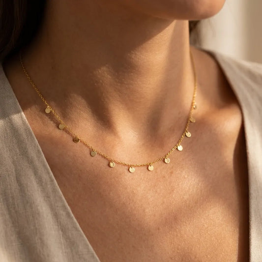 Lucie Dot Charm Necklace - Joie d’Or