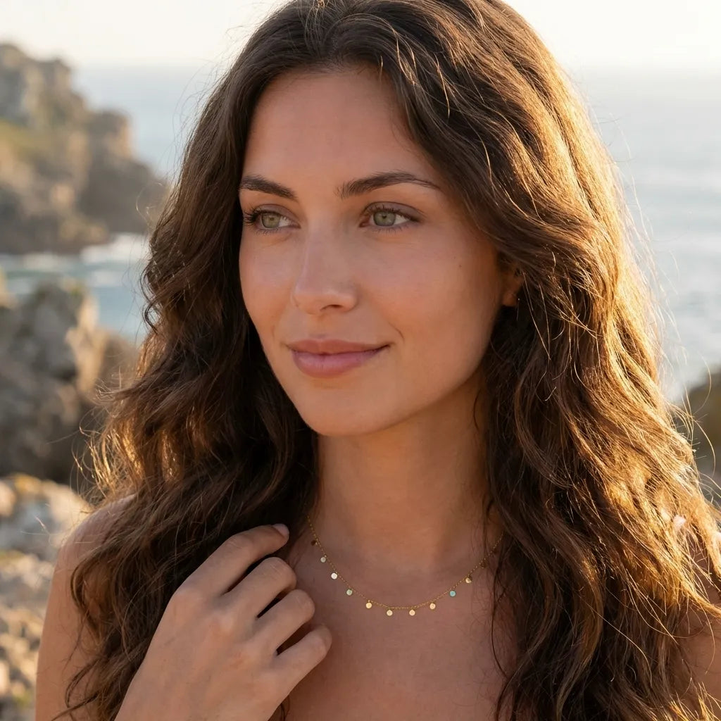 Lucie Dot Charm Necklace - Joie d’Or