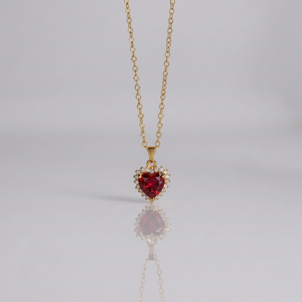 Colette Pave Heart Necklace - Joie d’Or