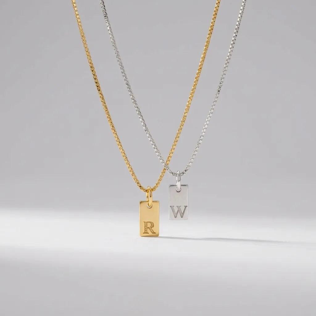Chloé Initial Charm Necklace - Joie d’Or