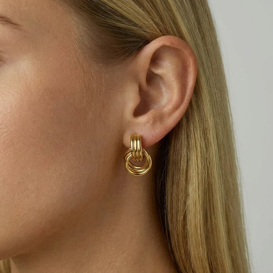 Luna Layered Hoop Earrings - Joie d’Or