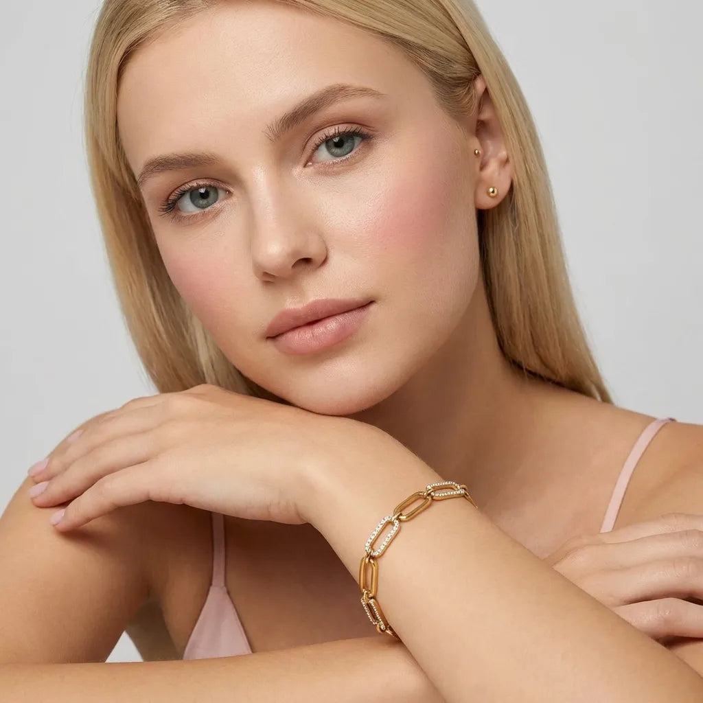 Sofia Gold Link Bracelet - Joie d’Or