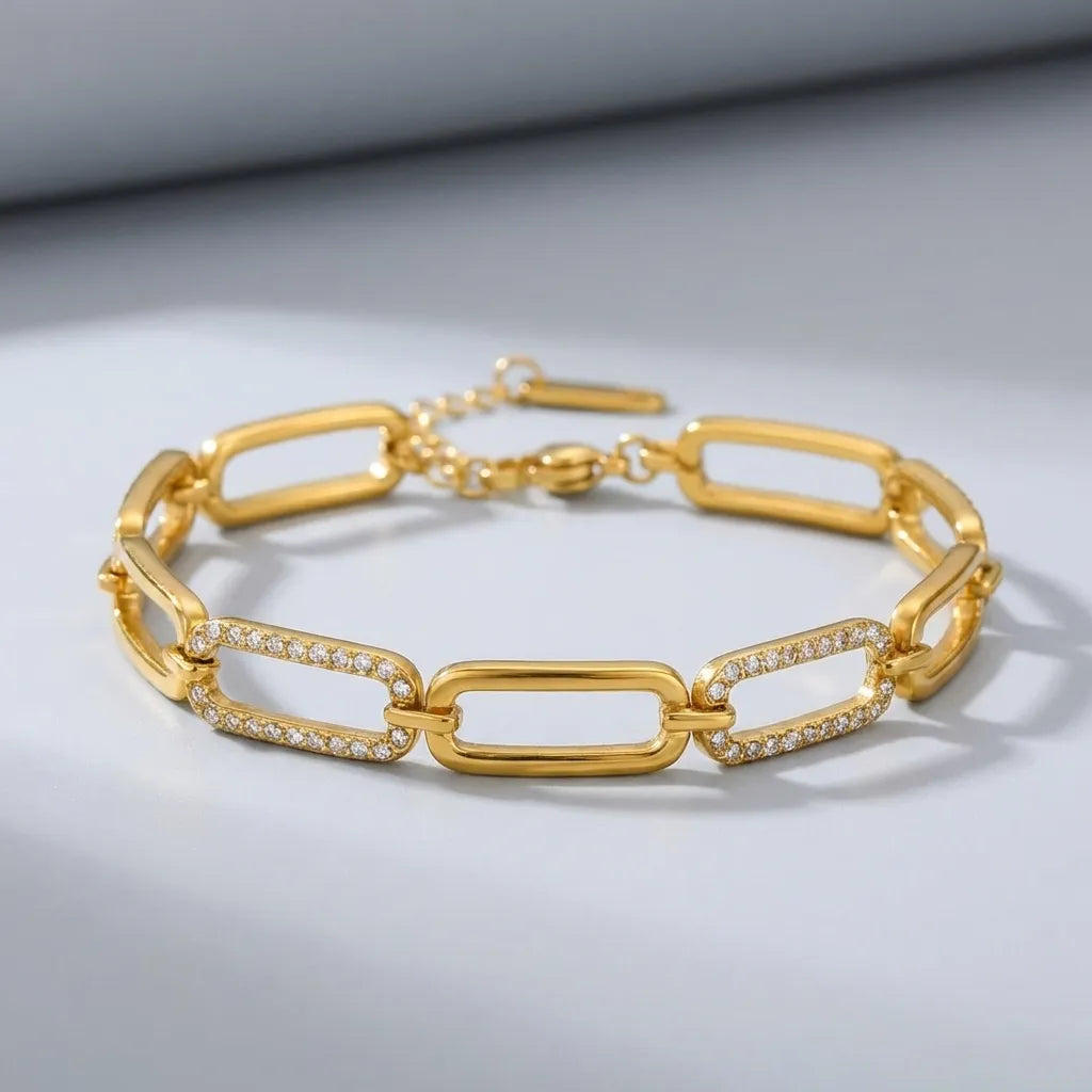 Sofia Gold Link Bracelet - Joie d’Or