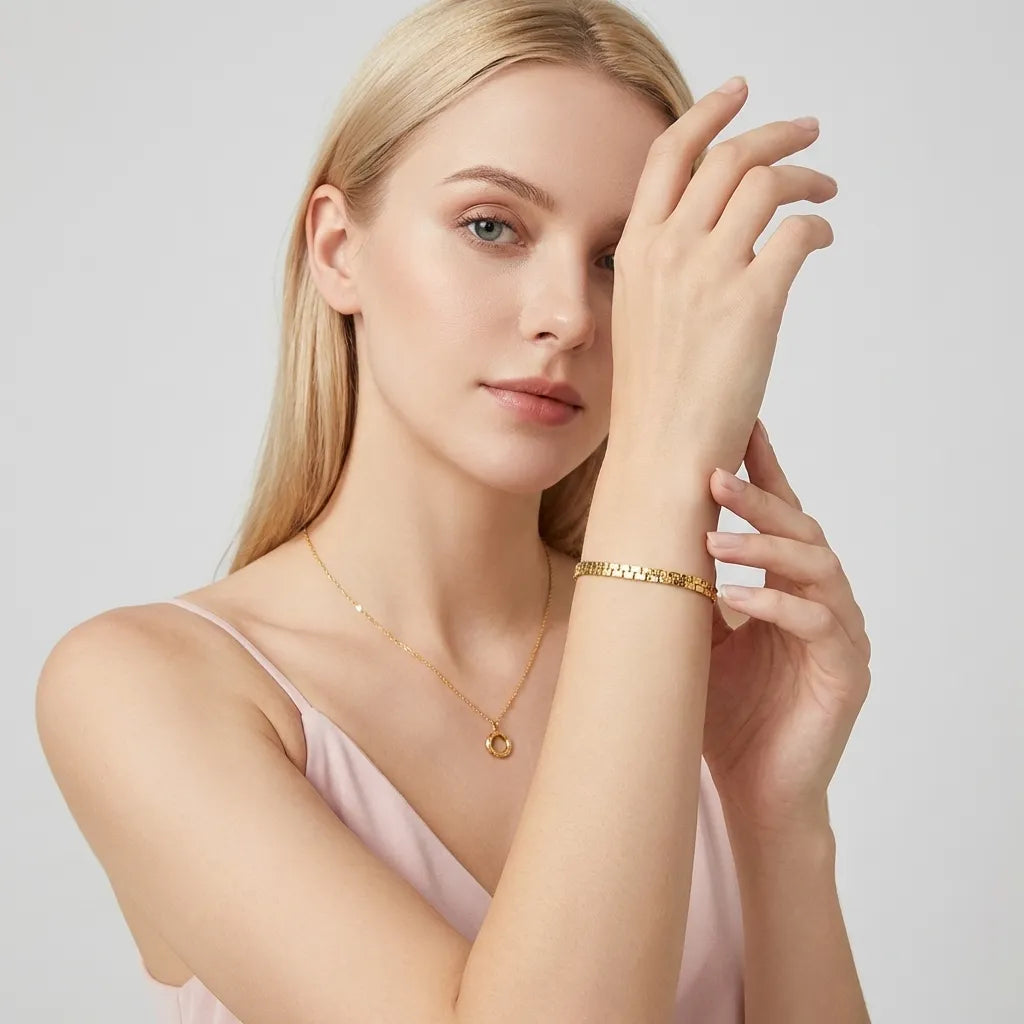 Emma Link Gold Bracelet - Joie d’Or