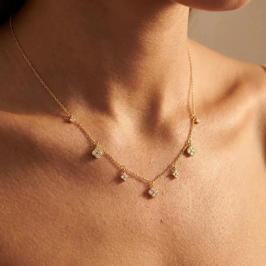 Aurélie Glimmer Charm Necklace - Joie d’Or