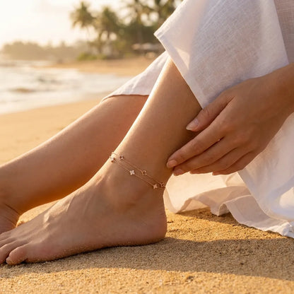 Ariana Clover Anklet - Joie d’Or