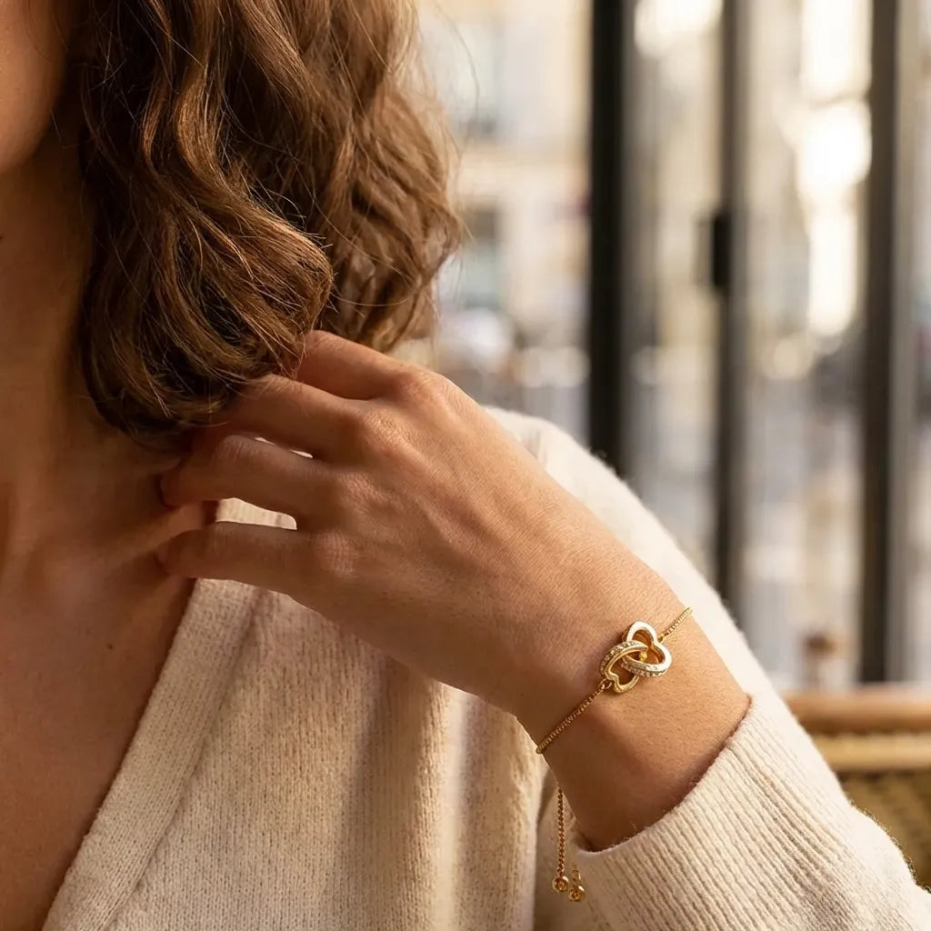 Sofia Linked Hearts Bracelet - Joie d’Or