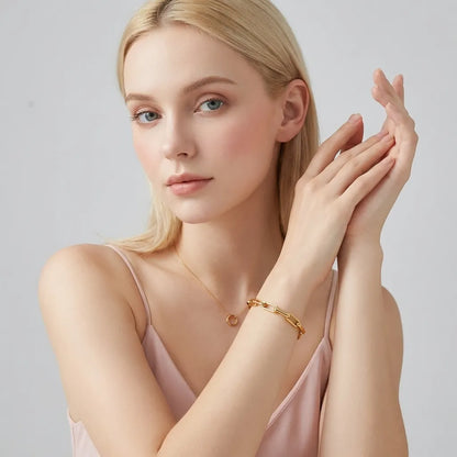 Eloise Bold Paperclip Bracelet - Joie d’Or