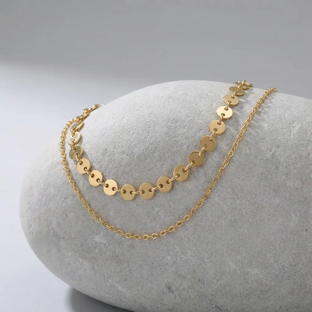 Eliane Disc Anklet - Joie d’Or
