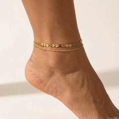Eliane Disc Anklet - Joie d’Or