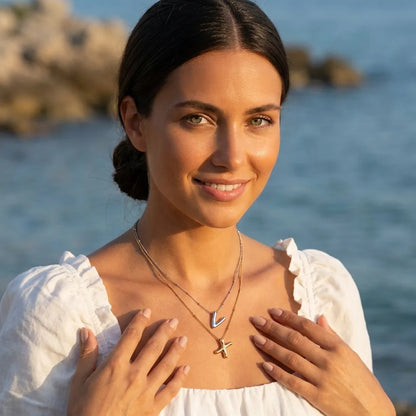 Balloon Gold Initial Necklace - Joie d’Or