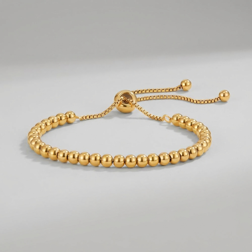 Beaded Gold Bracelet - Joie d’Or