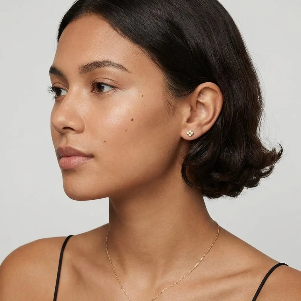 Aurélie Sparkle Stud Earrings - Joie d’Or