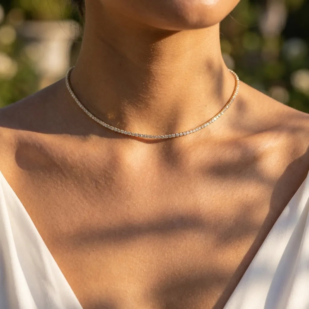 Sophie Lumière Tennis Choker - Joie d’Or