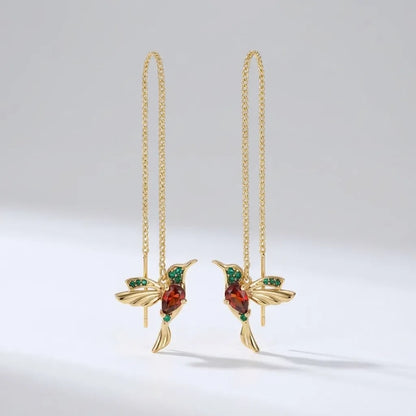 Crystal Hummingbirds Earrings - Joie d’Or