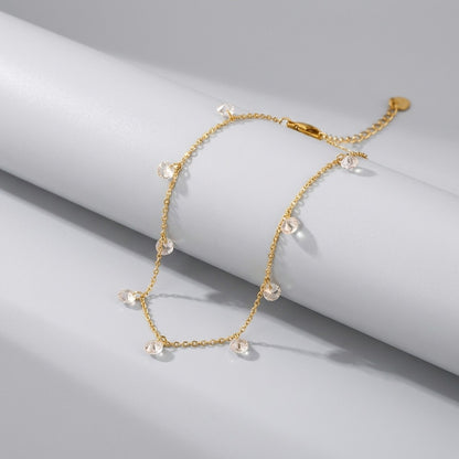Amélie Sparkle Charms Anklet - Joie d’Or
